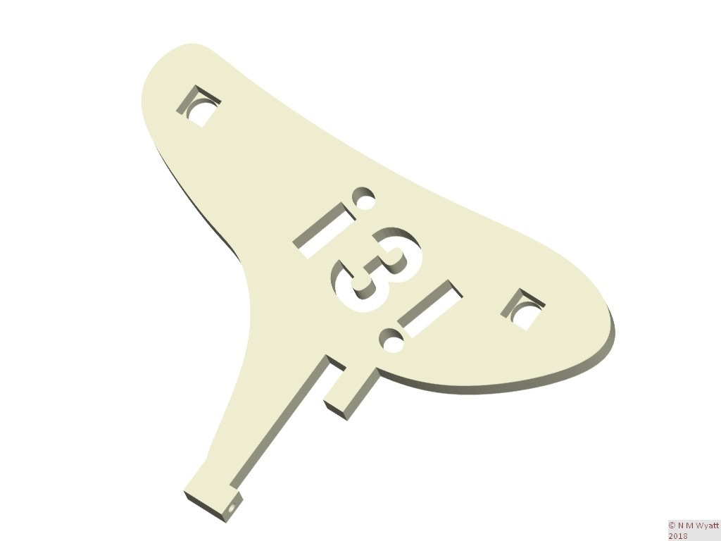 Improved Prusa i3 Spool Holder side plate