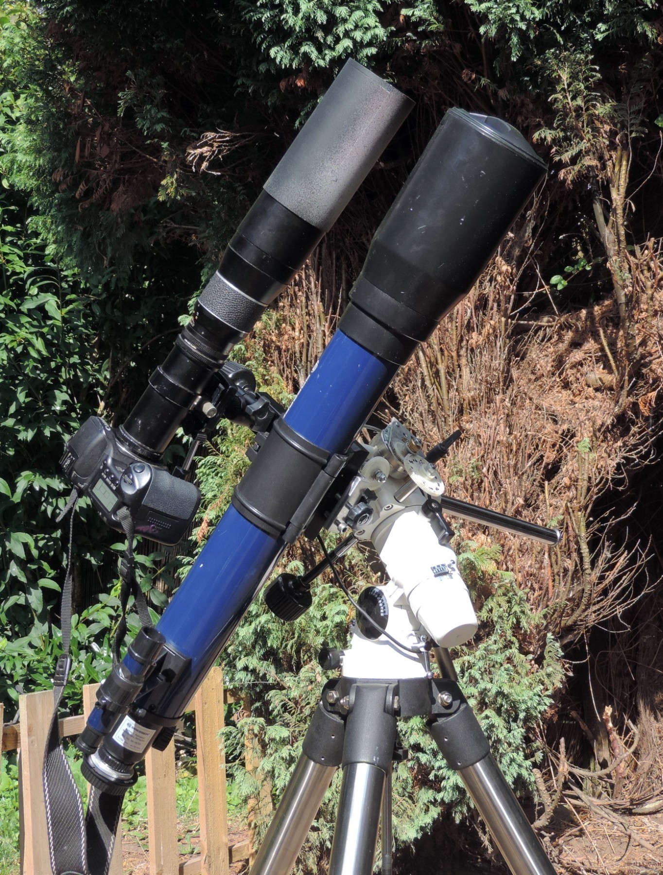 Dual mount on EQ3 Mount and EQ5 tripod