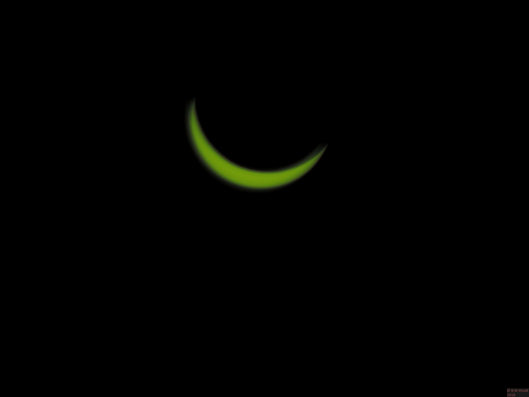 A 95% eclipse of the sun