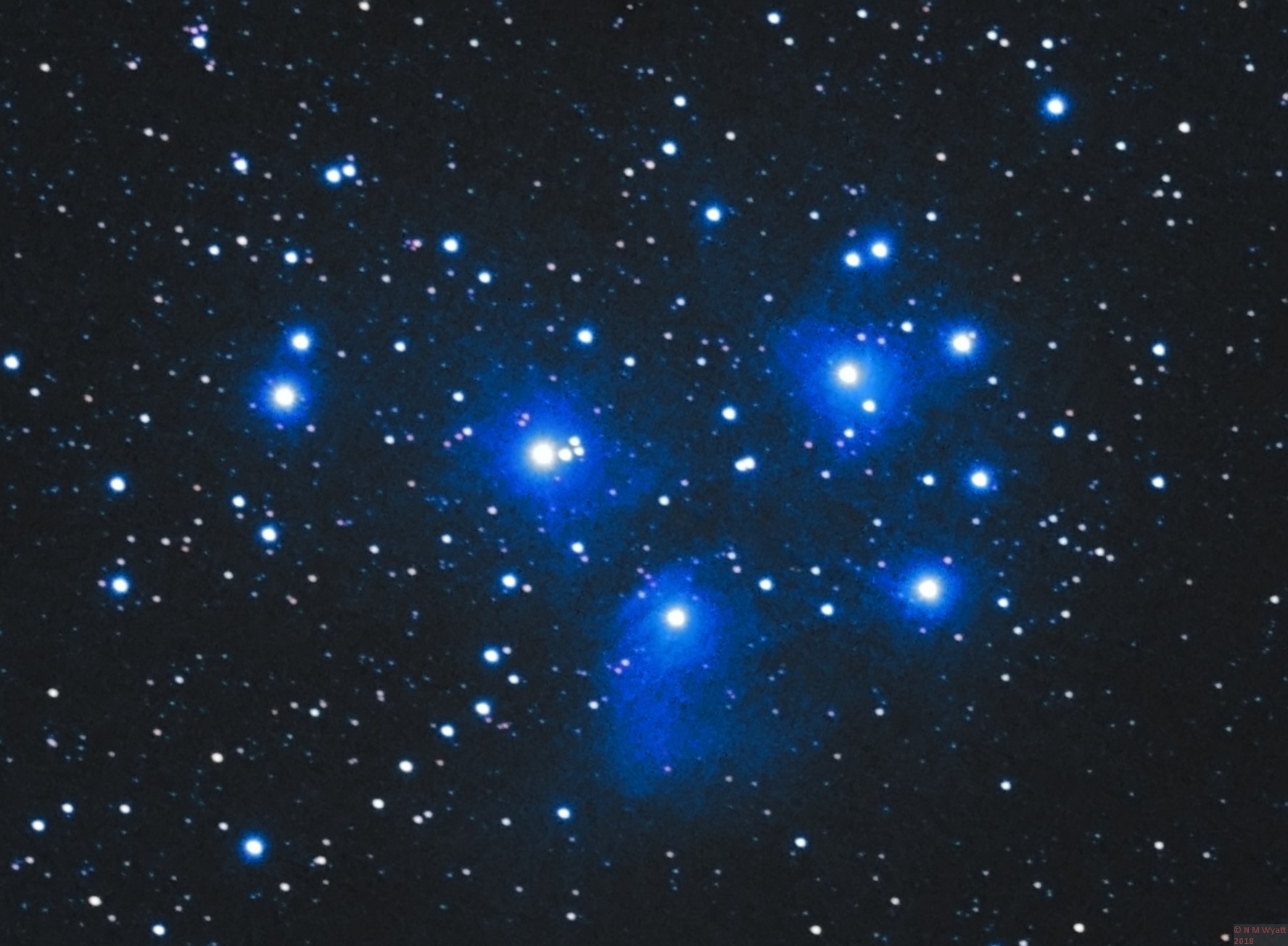 The Pleiades and the Merope Nebula
