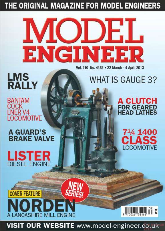 Model Engineer issue 4456 Norden on the cover of Model Engineer issue 4456