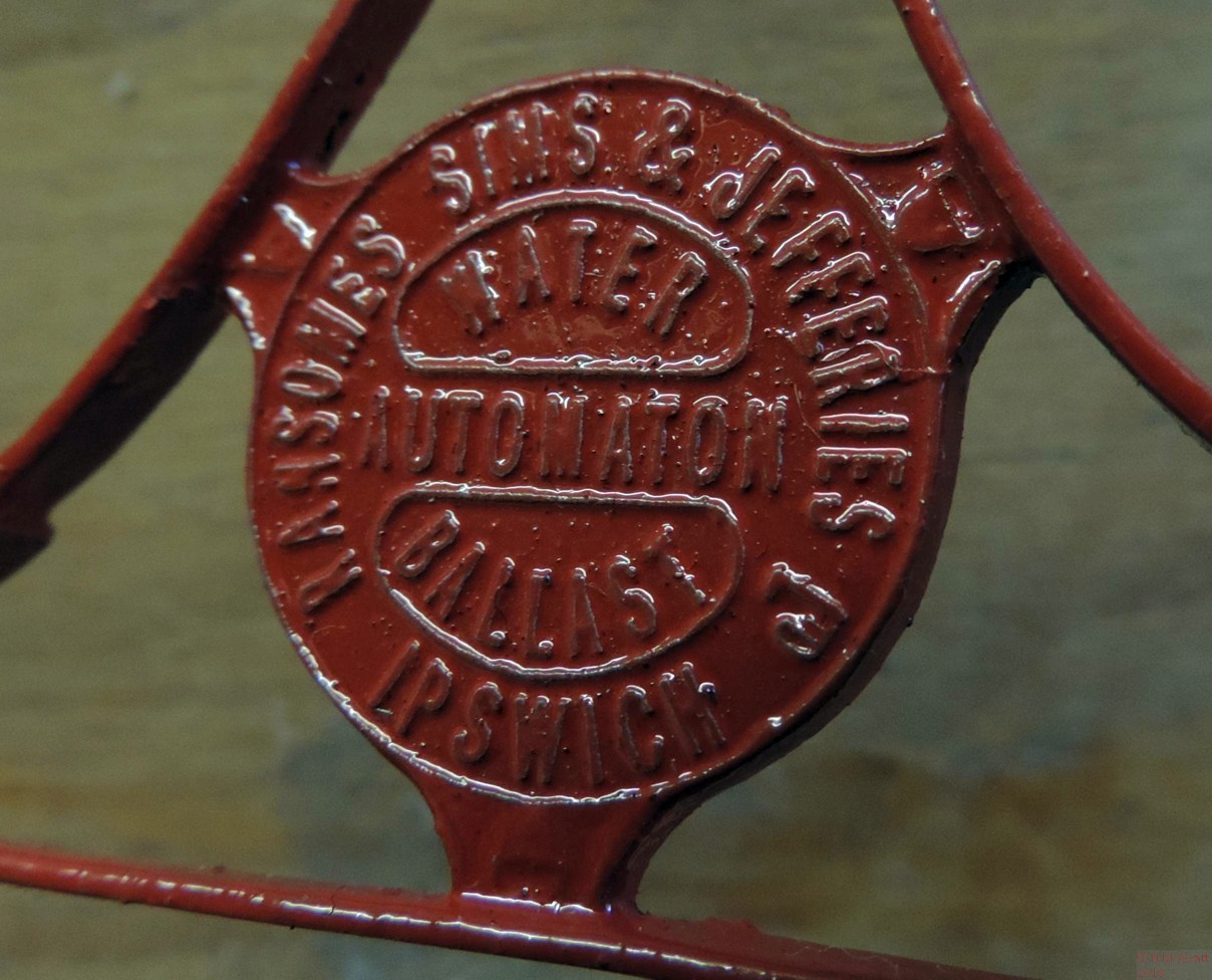 Etched Ransome Sims and Jefferies Automaton Roller Nameplate