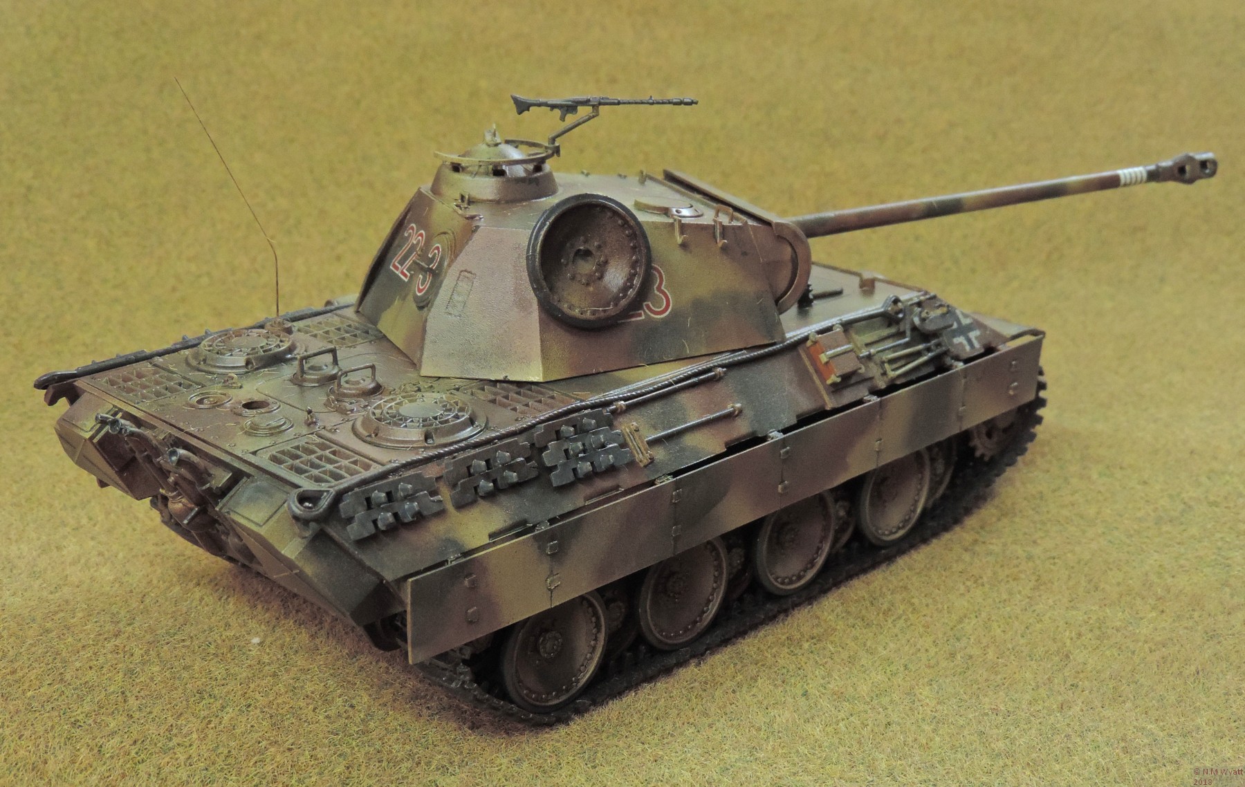 Tamiya Panther Ausf A rear view